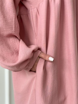 Вільна рожева сукня з V-подібною горловиною: 570 грн. фото 4
